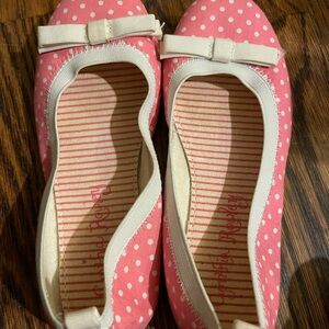 Cynthia Rowley Pink Polka Dot Dress Shoes size 13